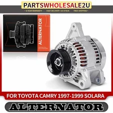 New Alternator for Toyota Camry 1997-1999 Solara 1999 90 Amp 12 Volt CW 6-Groove