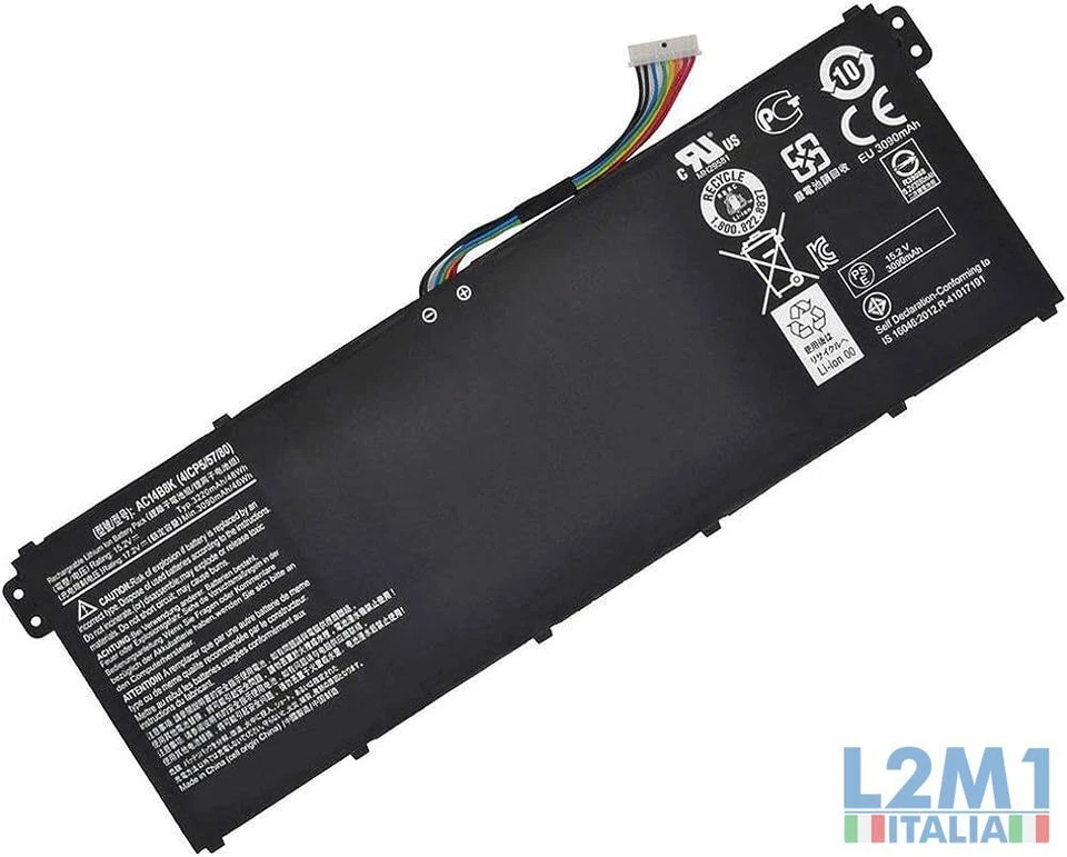 Batteria AC14B3K AC14B8K per Acer Nitro 5 AN515-51 AN515-52 AN515-53
