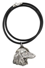 Dachshund Wire-haired, Wiener dog, Badger dog - Necklace with dog, silver-plated