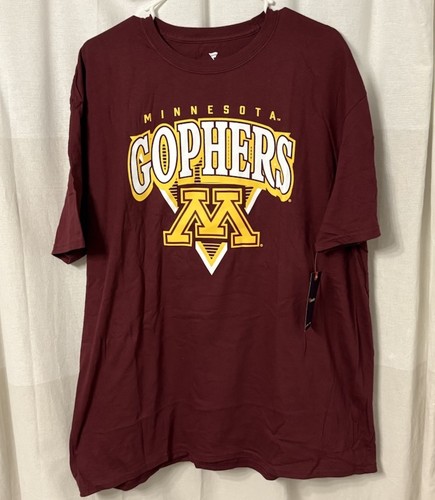 Minnesota Golden Gophers T-Shirt Men’s Size XXL Maroon Fanatics NCAA Tee 2XL NWT