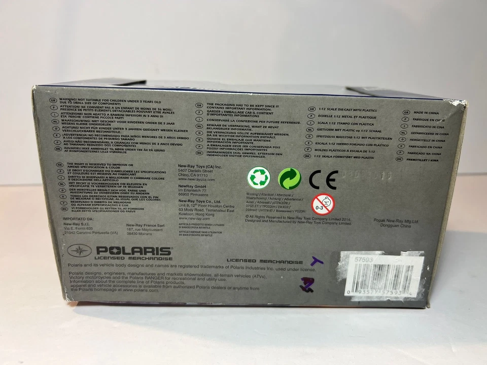 Polaris RZR XP1000 White New Ray Toys 1:18 Scale ATV SEALED - Image 2 of 3