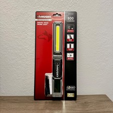 Husky Swivel Head Work Light 800 Lumens Rechargeable Battery Foldable Hanging