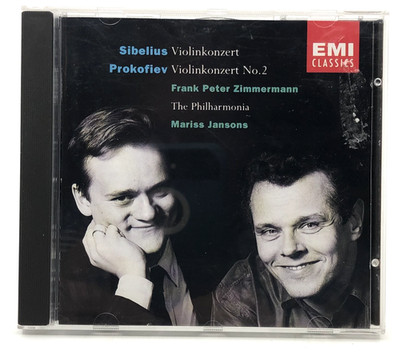 Sibelius & Prokofiev Violin Concertos CD 1992 Frank Peter Zimmermann EMI Disc NM