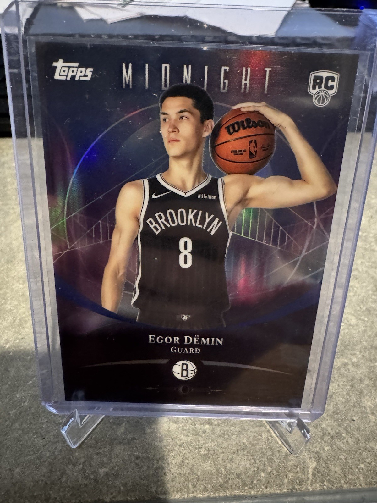 EGOR DEMIN 2025-26 TOPPS MIDNIGHT ROOKIE BASKETBALL #68 BROOKLYN NETS!