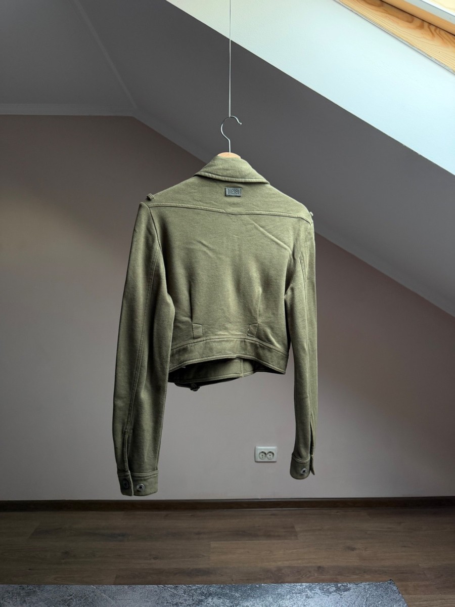 Archive 90/00s Diesel Cropped Military Green Jacket Womens Size S