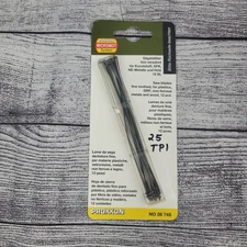 Pack of 12 Proxxon Pin Ended Scroll Saw Blades Fine Blades 25tpi