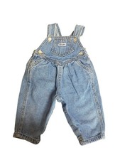 Vtg Guess Denim Overalls 6m Heart Buttons