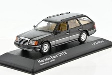 MERCEDES Benz 320 TE S124 black / beige interior 1990 1/43 MINICHAMPS 400037011