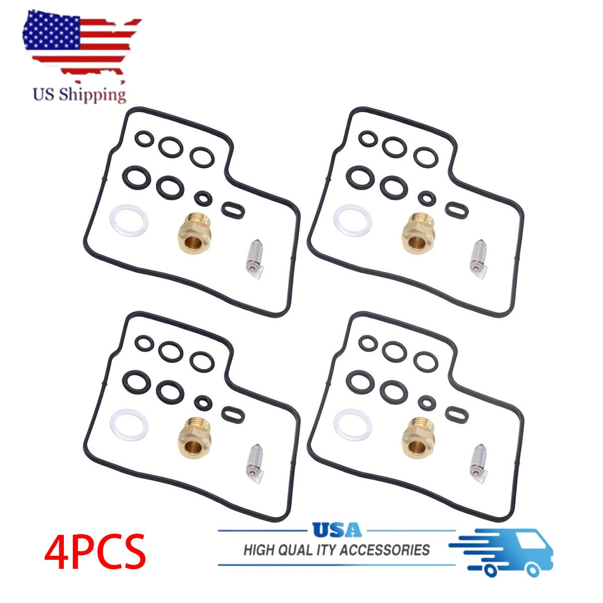 4x Carburetor Carb Repair Rebuild Kits Fit Honda VF1100C V65
