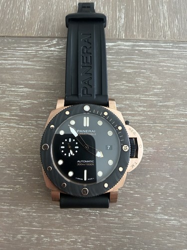 Panerai Submersible Men's Black Watch - PAM01070