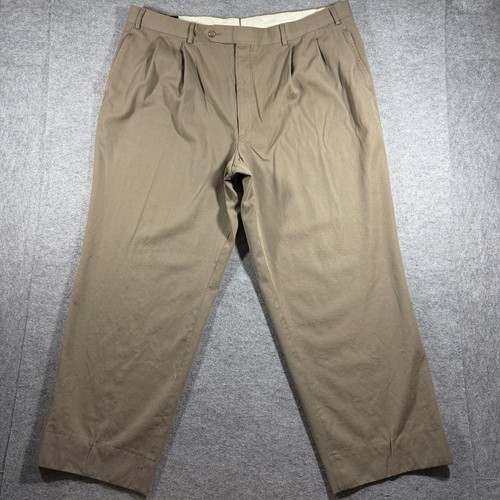 Brooks Brothers, Vintage Brooks Brothers Clark Wool Dress Pants Mens 40x28 Khaki Pleated Front
