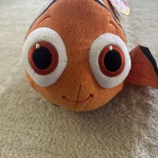 TY Beanie Babies Nemo Fish Plush 2016 TAG Finding Dory Disney Sparkle Fabric