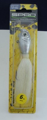 Spro SBTJW-6 Prime Bucktail Jig Size Large Color White 6 oz.