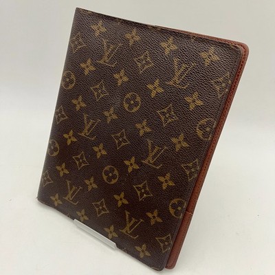 Louis Vuitton Monogram Agenda Bureau R20100 Note Cover Brown E427