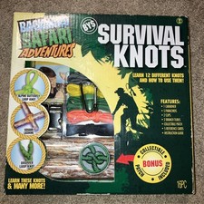 BYS BACKYARD SAFARI ADVENTURES SURVIVAL KNOTS - 16 PIECES 6 YEARS AND UP NEW