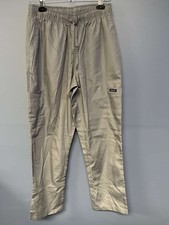 Dagacci P-5000 M Gray Elastic Waist Scrub Pants 80/20 Poly Cotton 41in Outseam