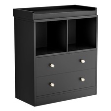 Nursery Changing Table Dresser 2-in-1, Wide Top with Removable Tray  3 Drawers