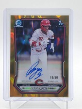 PABLO NUNEZ 2026 BOWMAN CHROME 1ST GOLD LAVA REFRACTOR AUTO /50 Q5547