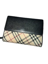 Burberry Nova Check And Leather Wallet