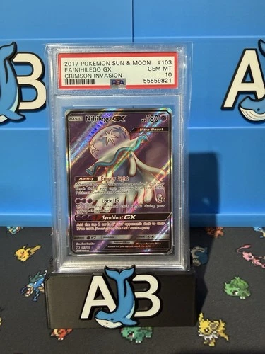 PSA 10 Nihilego GX (Full Art) 103/111 Sm-Crimson Invasion English