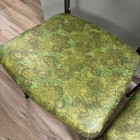 Cosco Hamilton MCM Vintage Green Floral Gatefold Folding Chairs 1960's SET OF 4 — photo 9