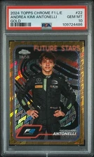 2024 Topps Chrome Logofractor F1 #22 Andrea Kimi Antonelli RC Gold #/50 PSA 10