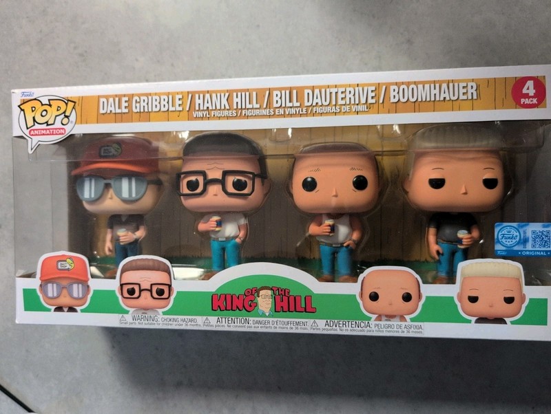 Funko Pop! King of the Hill: Dale / Hank / Bill / Boomhauer 4-Pack