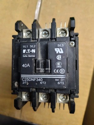 Eaton / Cutler Hammer C25DNF340 Contactor 40A Ser.D1