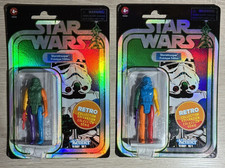 2x Star Wars Retro Collection Stormtrooper Prototype 3.75  Action Figure SEALED