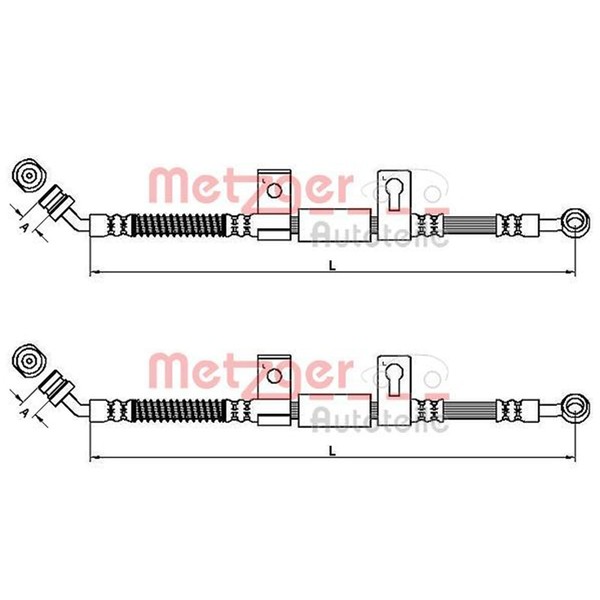 2X Metzger BremsschlÄUche Vorne Links Rechts Passend FÜR KIA Sorento-image