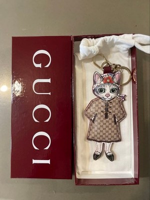 GUCCI ヒグチユウコチャーム GUCCI Higuchi Yuko Cat Charm Keychain Keyring Japan Limited