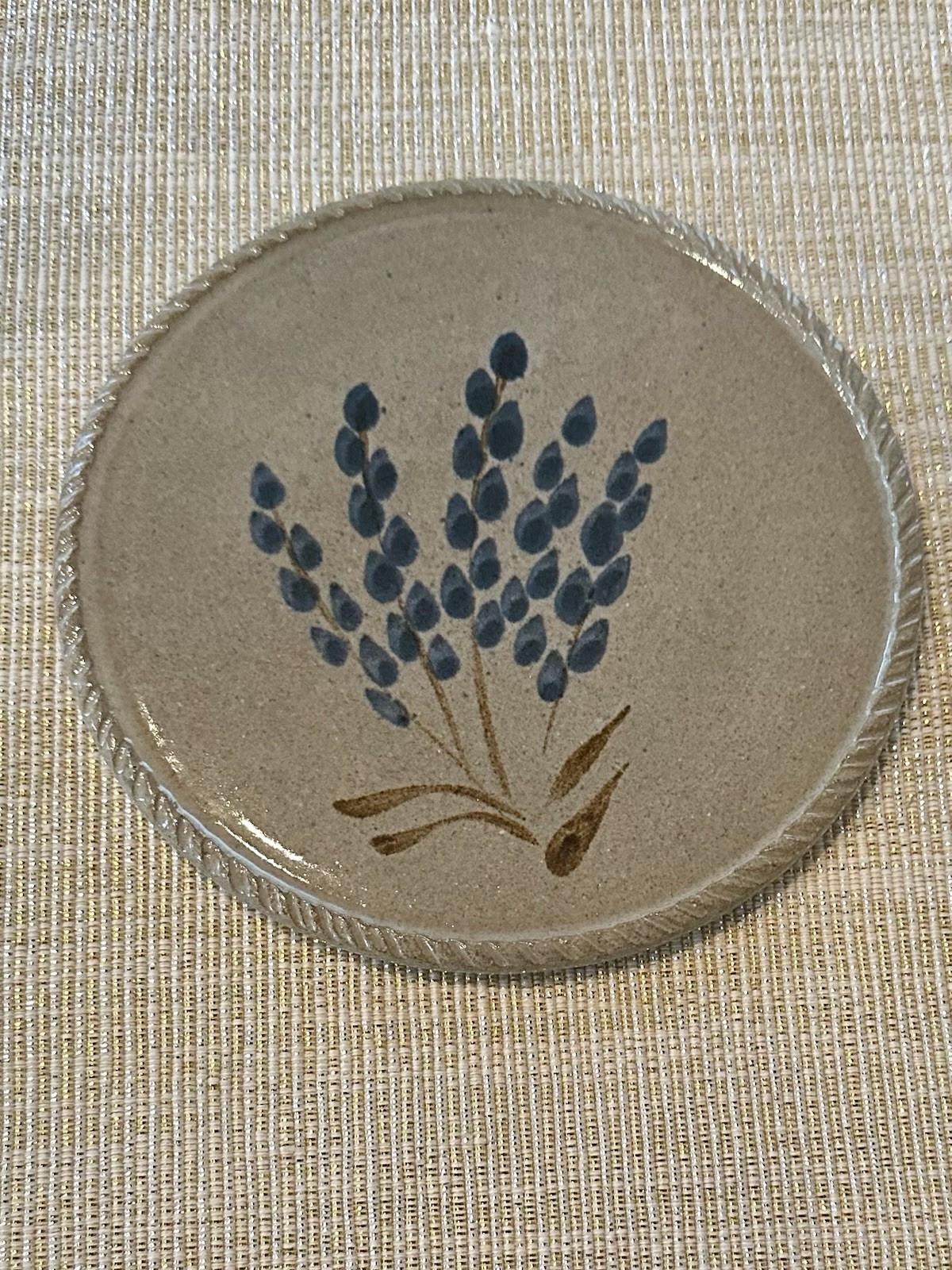 1996 Jugtown Ware NC Pottery Trivet Signed by Charlie Moore