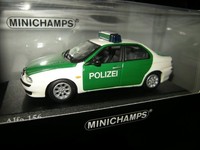 1:43 Minichamps Alfa Romeo 156 „Deutsche Polizei“ In Ovp Limited Edition