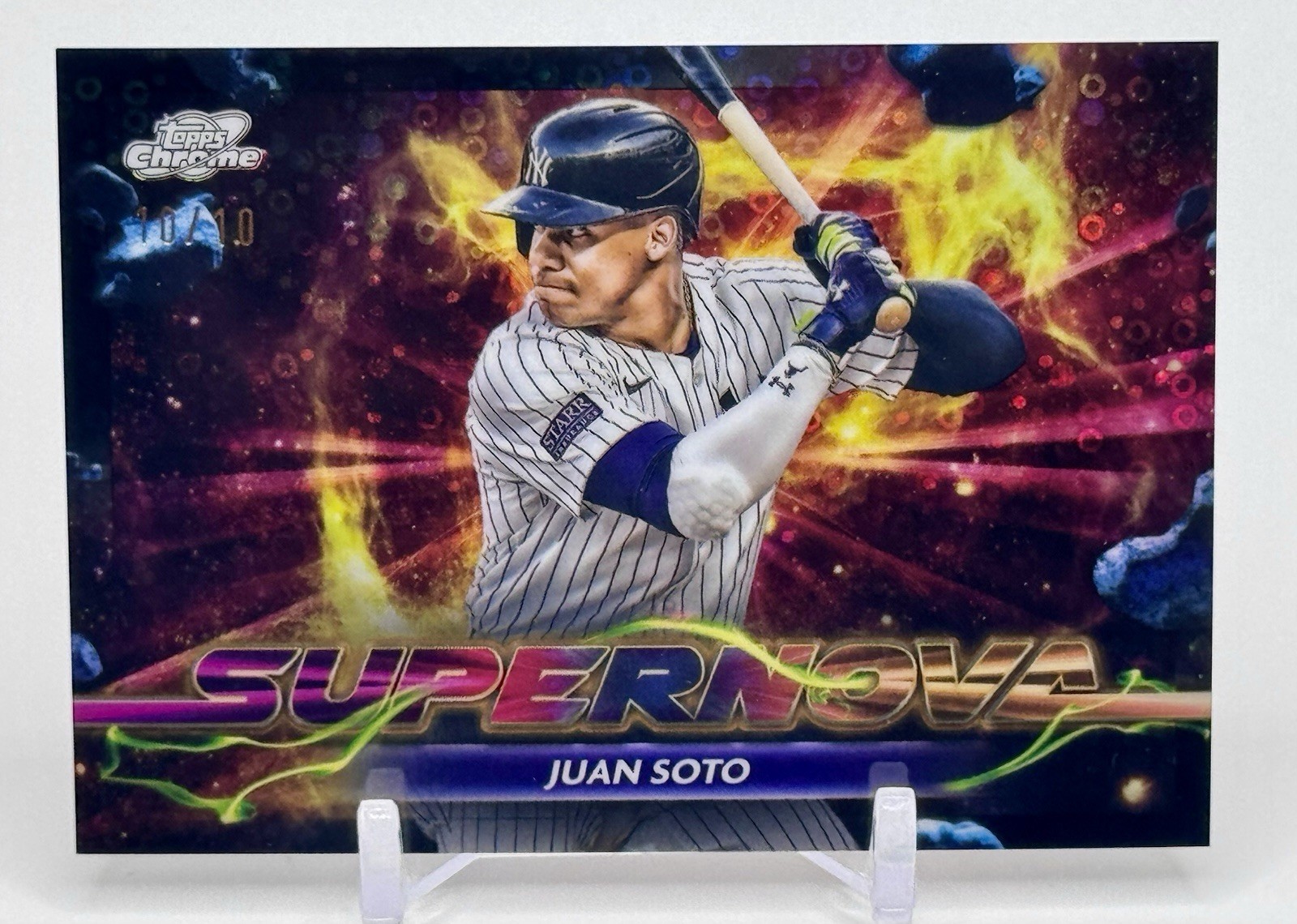 2024 Topps Chrome Cosmic Juan Soto Supernova Black #’d 10/10