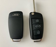 Audi Klappschlüssel Schlüsselgehäuse mit Logo - A1 A3 A4 A6 4F S3 S4 TT B7 Q7