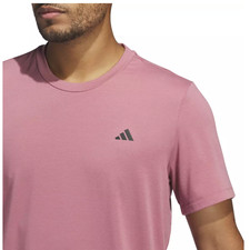 Adidas Mens Axis 3.0 Tech Training Short Sleeve T-Shirt Washed Crimson Large