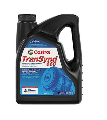 Castrol Allison TranSynd TES 668 Full Syn ATF 3 Gal Heavy Duty Fluid