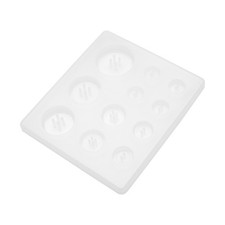 DIY Silicone Mold Resin Button Handmade Resin Mold with Hole Pendant Button5759