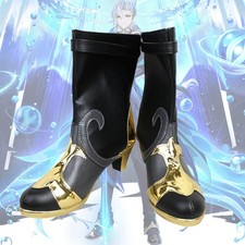 Genshin Impact Neuvillette Cosplay Shoes Boots for Men