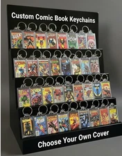 Custom Comic Book Cover Keychain: Handmade Comic/Movie Gift
