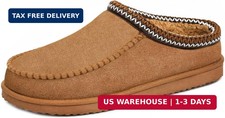 OOW Mens Slippers Memory Foam Moccasin Slippers for Men Indoor Outdoor