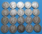 Roll of Barber Silver Half Dollars