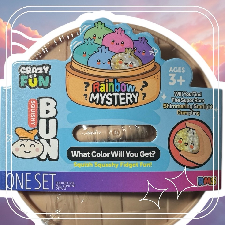 Rainbow Mystery Squishy Dumpling Bun Friends Possible Glitter TIKTOK