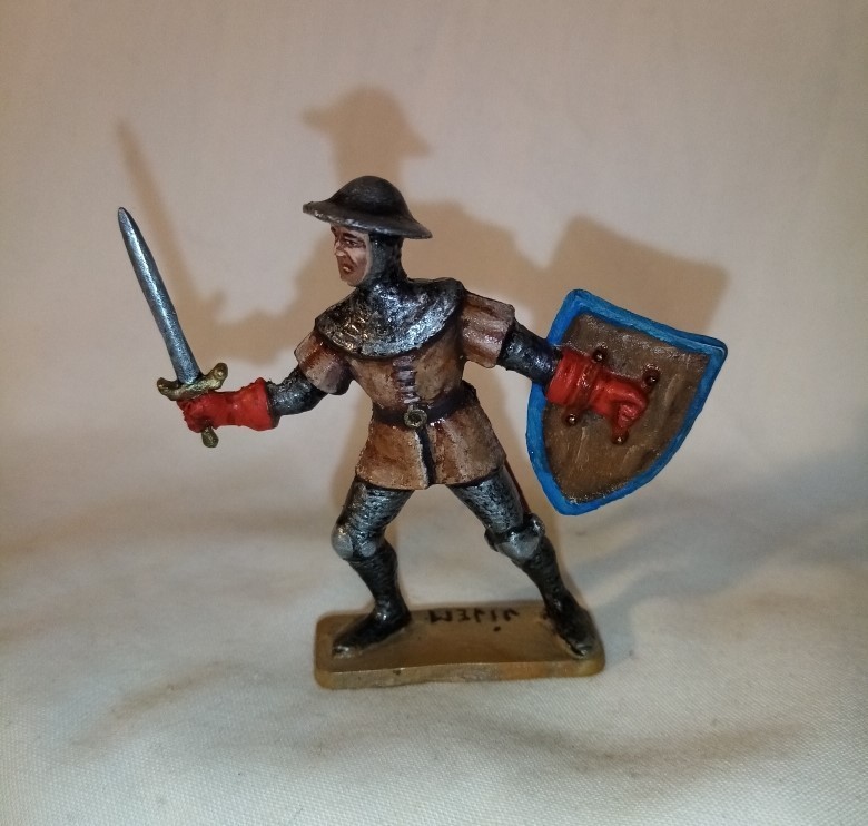 Chevalier Starlux 6033 figurine avec socle pour diorama historique