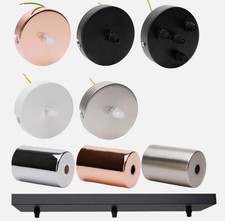 Lampenbaldachin Deckenbaldachin weiß schwarz chrom kupfer Abzweig Baldachin Kopp