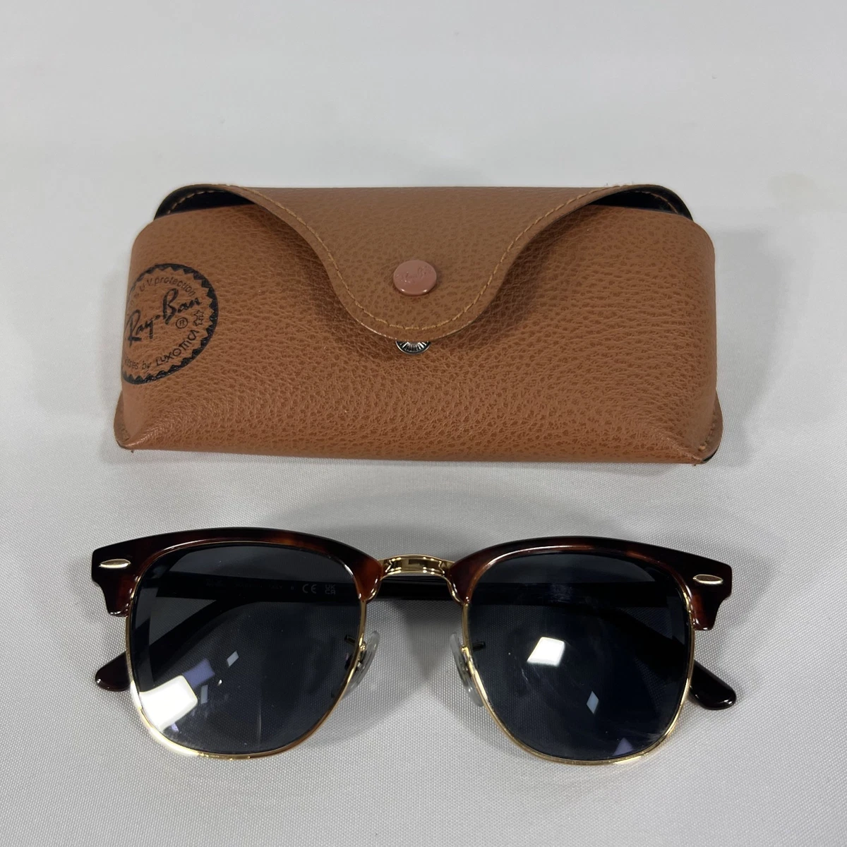 Ray-Ban Clubmaster Brown Brown Sunglasses for Men for sale | eBay