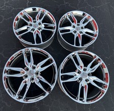 Chevrolet Corvette C7 Factory OEM Wheels Rims Chrome 19x8.5 20x10 GM Chevy