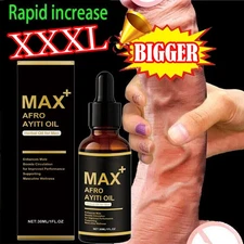 Max+ Afro Ayiti Oil Herbal Oil for Man Enhances Male Boosts Circulation NEW US