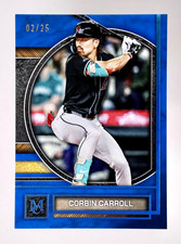2025 Topps Museum Corbin Carroll Blue Parallel /25 Diamondbacks #92 OS5