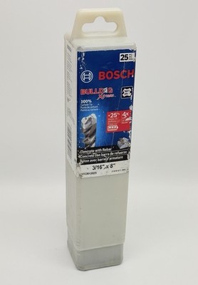 Pack Of 25, BOSCH HCFC2012B25 Carbide Tip 3/16'' x 8''